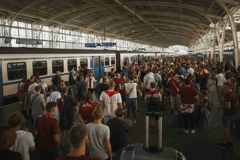 Calcio e trasporti: boom del 300% di italiani in treno verso la finale di Champions a Monaco