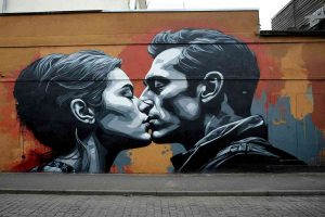 Hitler e Netanyahu: il murale provocatorio di Laika a Roma esplora la storia e la memoria
