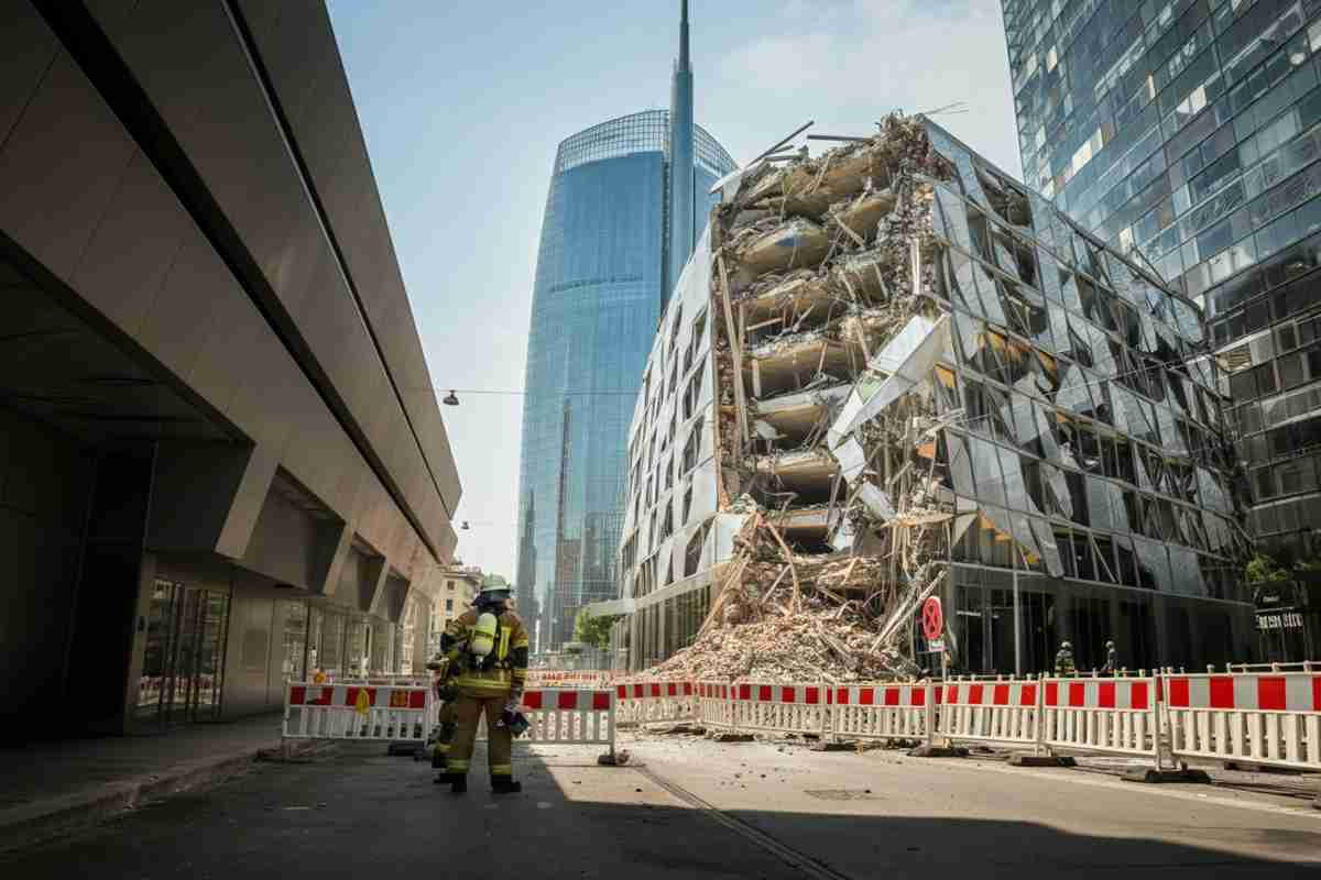 Caldo estremo: la scritta pericolante mette a rischio la sicurezza