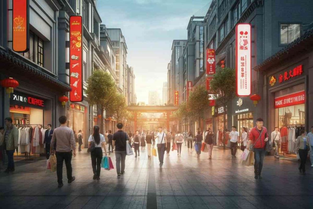 Cina: vendite al dettaglio in crescita del 6,4%, ma la produzione segna un calo