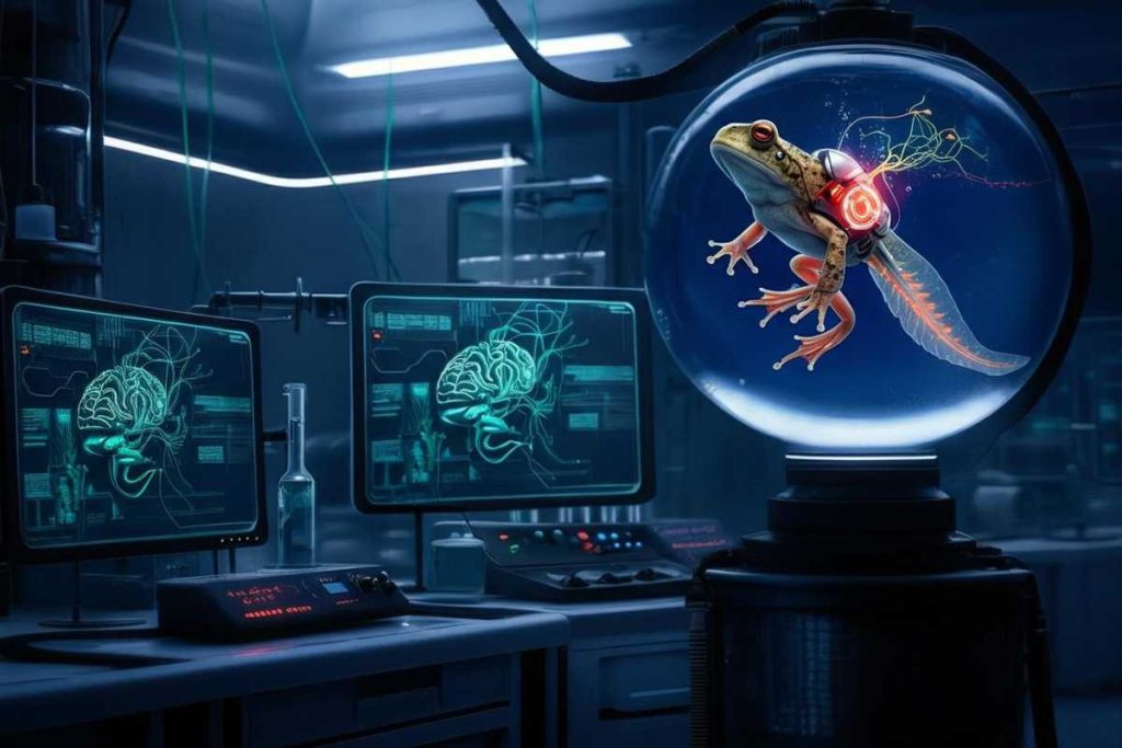Cyborg tadpoles svelano i segreti dello sviluppo cerebrale