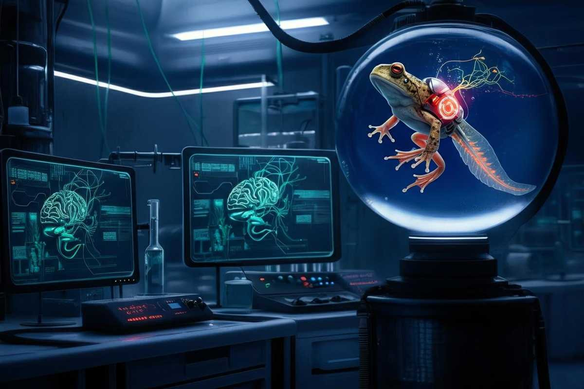 Cyborg tadpoles svelano i segreti dello sviluppo cerebrale