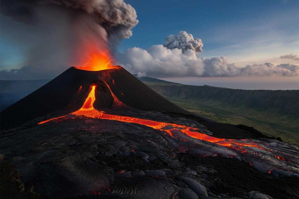 Etna in eruzione: spettacolare nube eruttiva dal Sud-Est