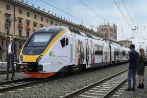 Il Frecciarossa svela la sua nuova livrea ispirata alla Milano Fashion Week