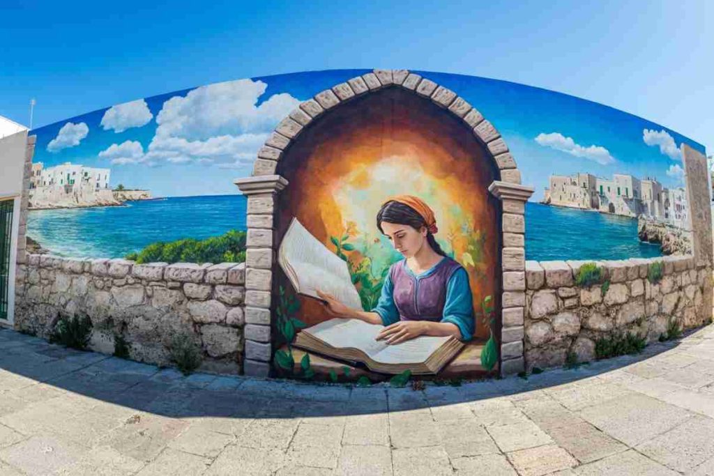 Il primo murale pubblicitario in Puglia: collaborazione tra Università, Lum e Studiomarte