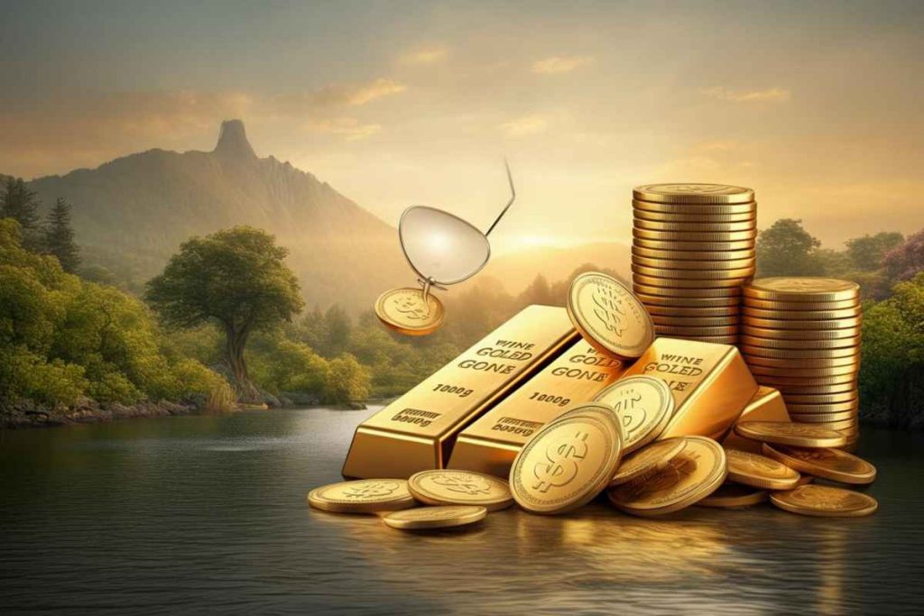 L'oro in declino: il prezzo spot scivola a 3.322 dollari