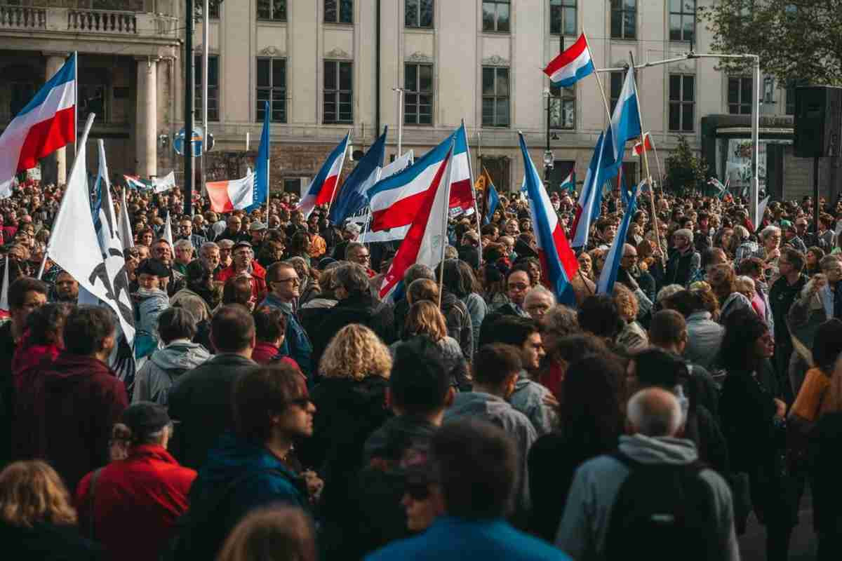 Mescolare le bandiere: un gesto di unità per una causa giusta