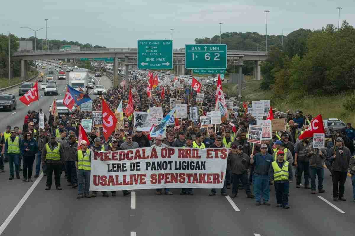 Metalmeccanici bloccano la tangenziale di Bologna: la protesta che sfida il governo di Meloni