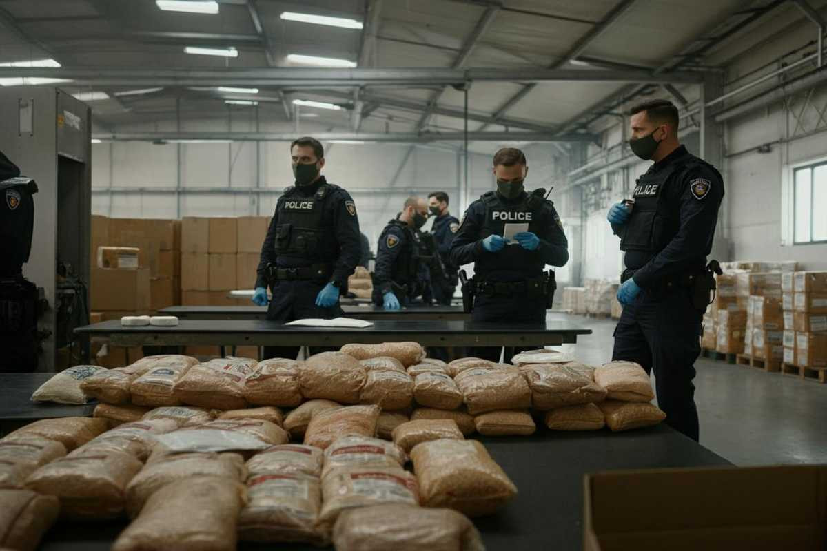 Scoperta incredibile a Napoli: 100 chili di ketamina camuffati tra pasta e farina per l'America