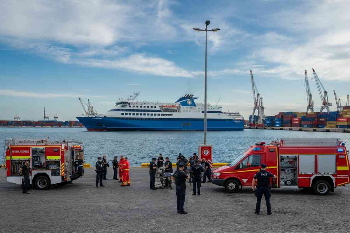 Allerta bomba sul traghetto a Livorno: passeggeri bloccati e nave da crociera in attesa