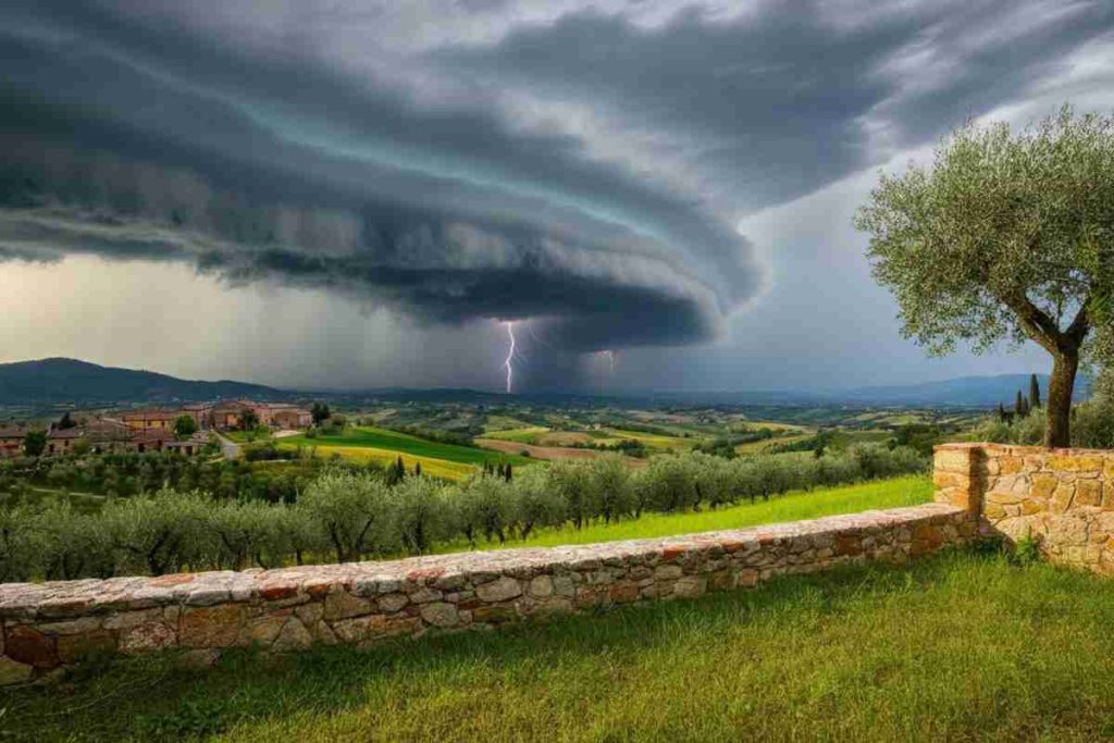 Dopo il caldo torrido, si preparano tempeste di pioggia in Italia