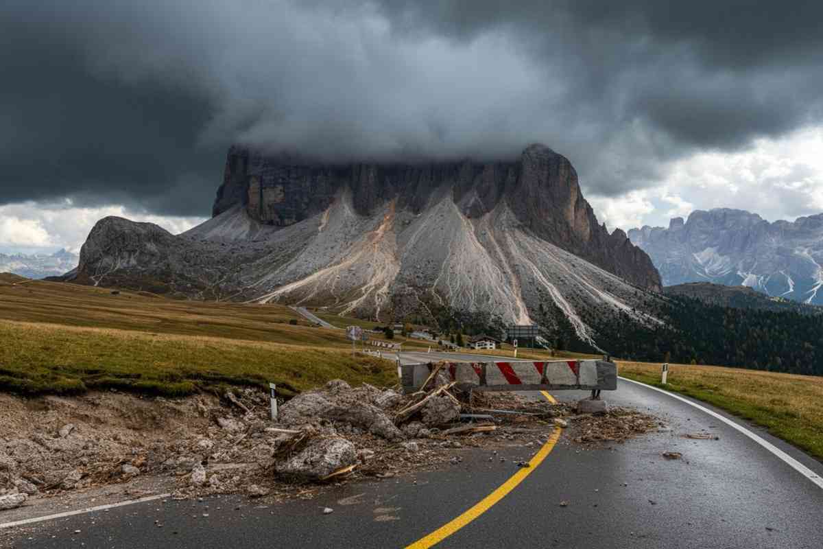 Frana sull'Alemagna: la strada per Cortina chiusa, cosa succede?
