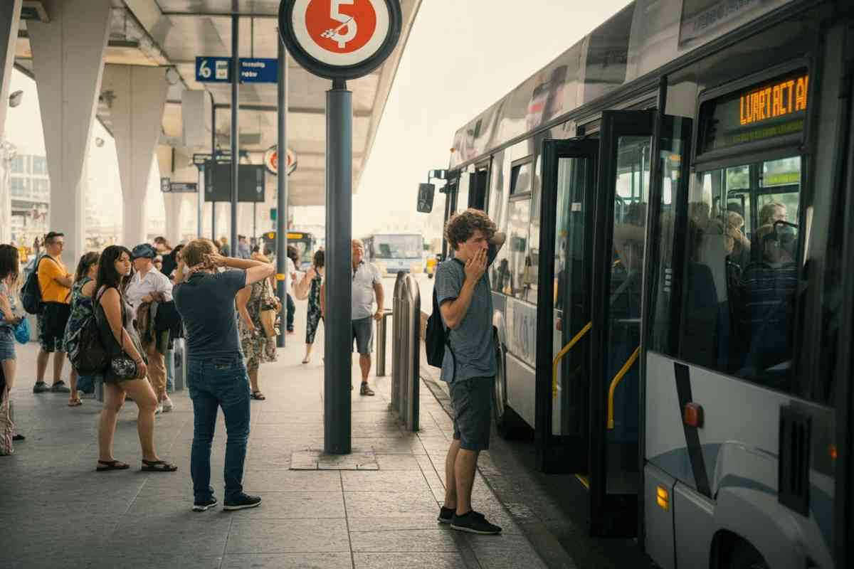 Il barman di Roma sequestra un autobus per un'improvvisata fuga al mare