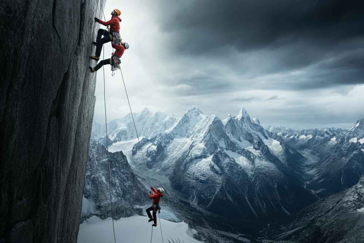 Recupero epico per l'alpinista appeso sulla parete del Monte Bianco