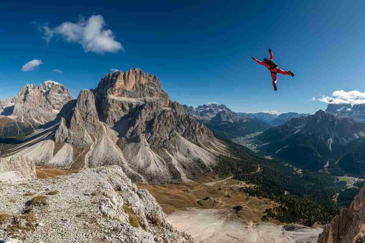 Trentino, il drammatico volo di un base jumper: le ali della tuta non si aprono e finisce in tragedia