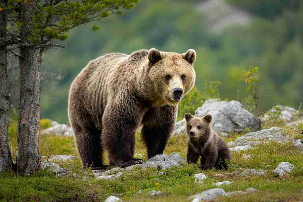 Una mamma orsa e i suoi cuccioli avvistati in Molise: ecco perché non dovresti avvicinarti