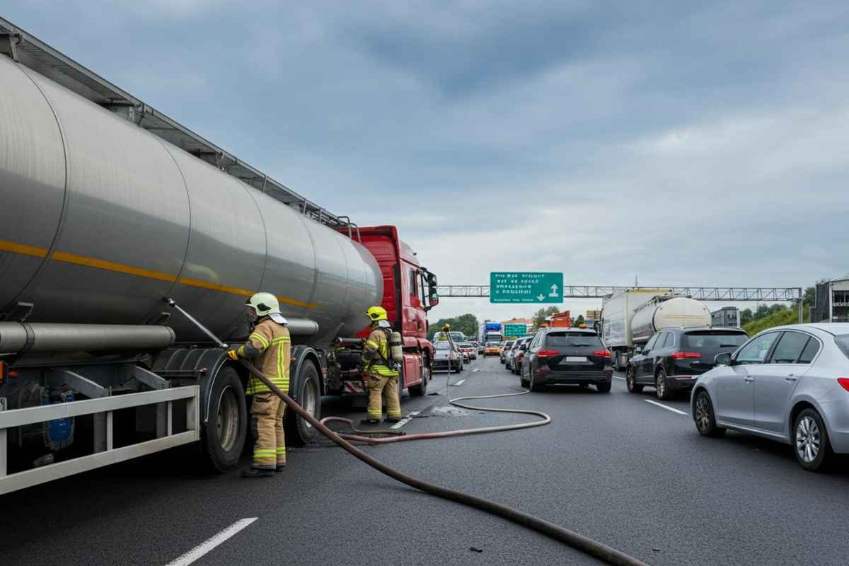 A1 bloccata: il travaso del Gpl in corso crea disagi