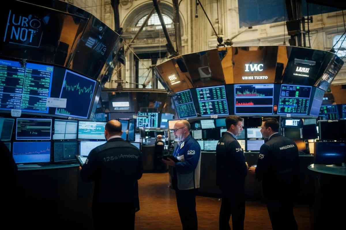 Borsa europea in calo: banche in difficoltà, titoli della difesa in crescita