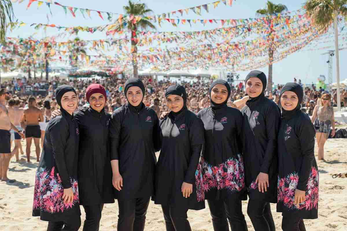 Burkini a Marina di Carrara: la Lega insorge contro la sfilata e parla di sottomissione