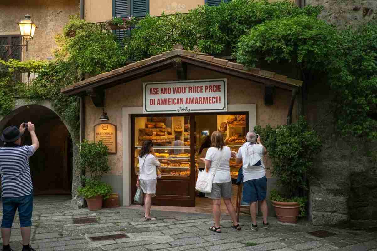 Cilento: il fornaio risponde ai dazi di Trump con una provocazione per i turisti americani