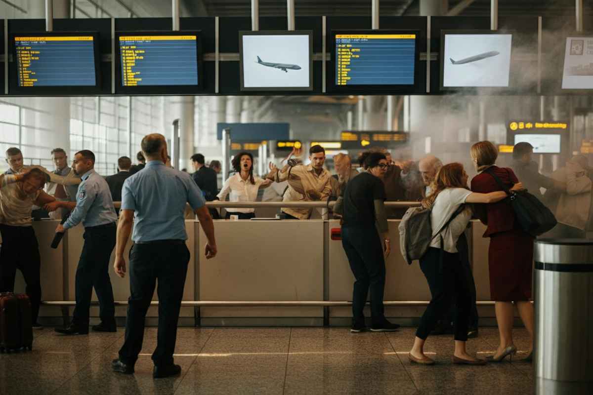 Follia a Malpensa: passeggero scatenato provoca evacuazione del terminal con un incendio e un martello