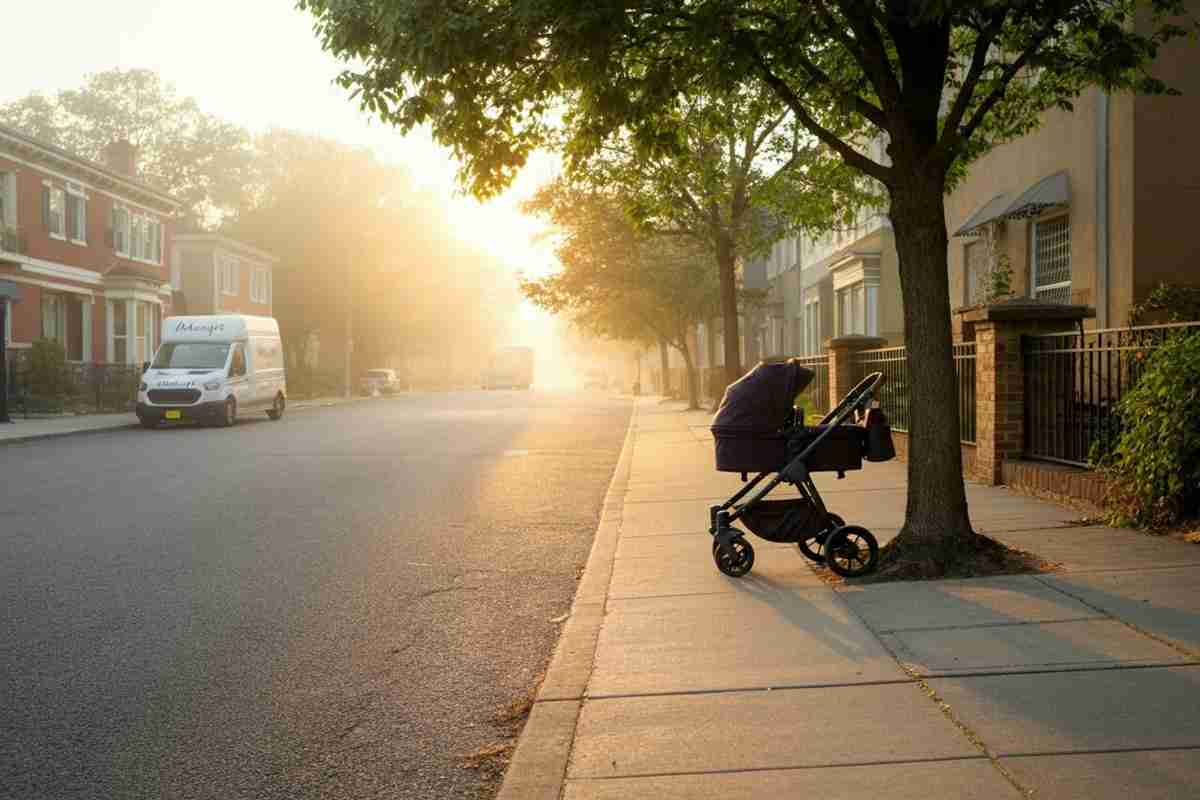 Madre sfida il destino: spinge il passeggino contro un furgone e salva la sua bimba di 2 anni