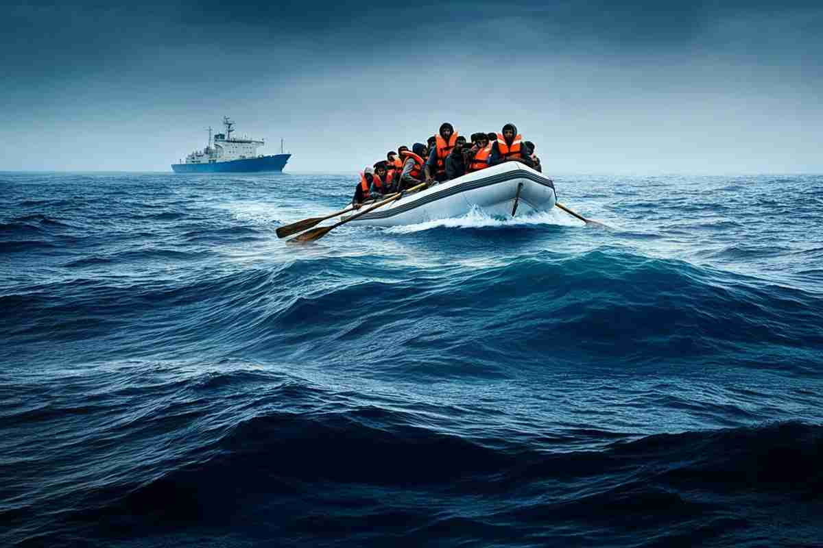 Migranti in pericolo: tre dispersi dopo il tuffo verso la nave