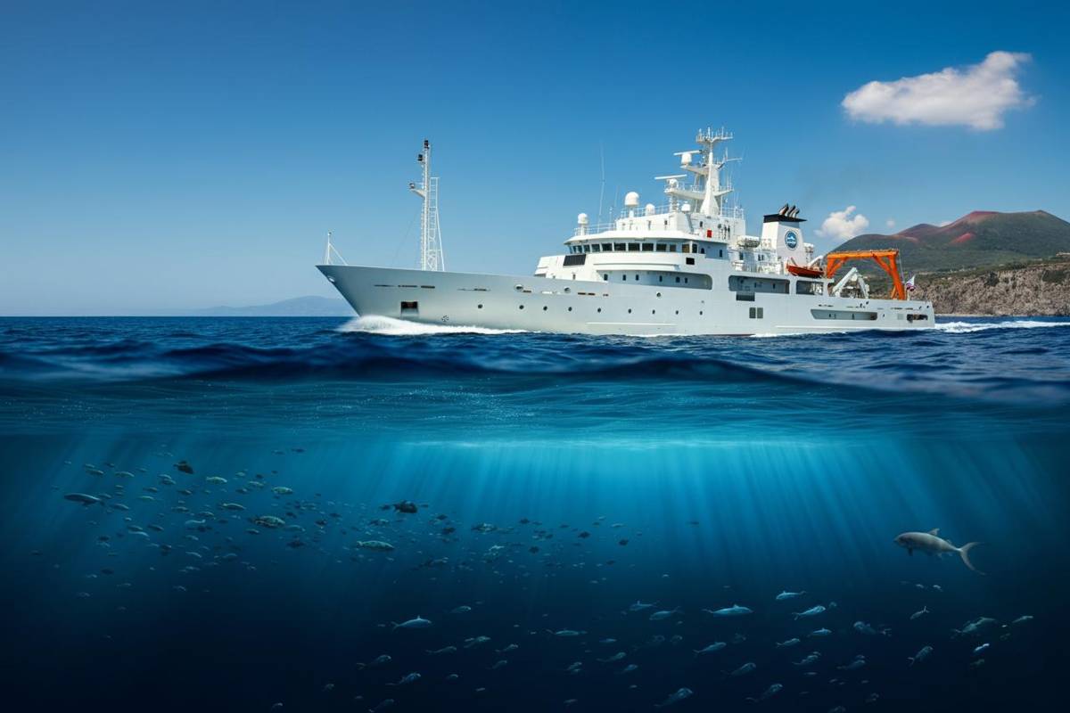 Missione Inside: la nave Gaia Blu salpa nel cuore del Tirreno