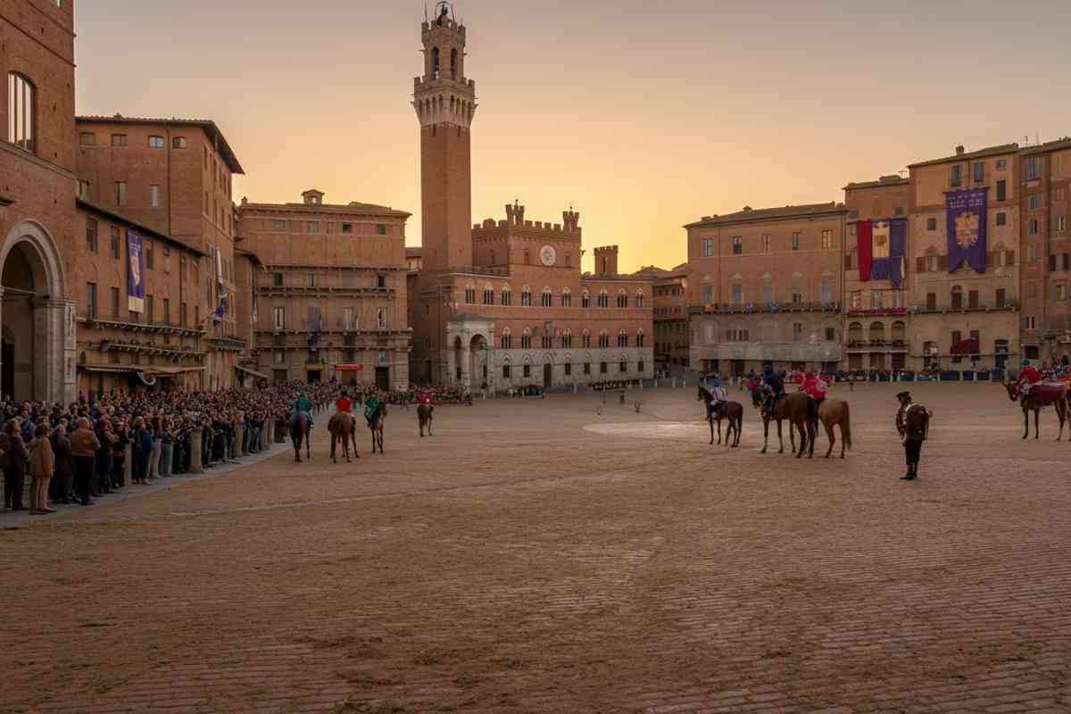 Redmayne sorprende il pubblico al Palio di Siena durante le prove dei cavalli
