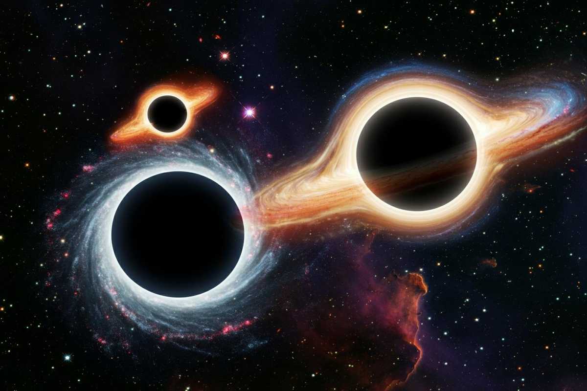 Scoperto il primo trio di buchi neri: un fenomeno astronomico senza precedenti