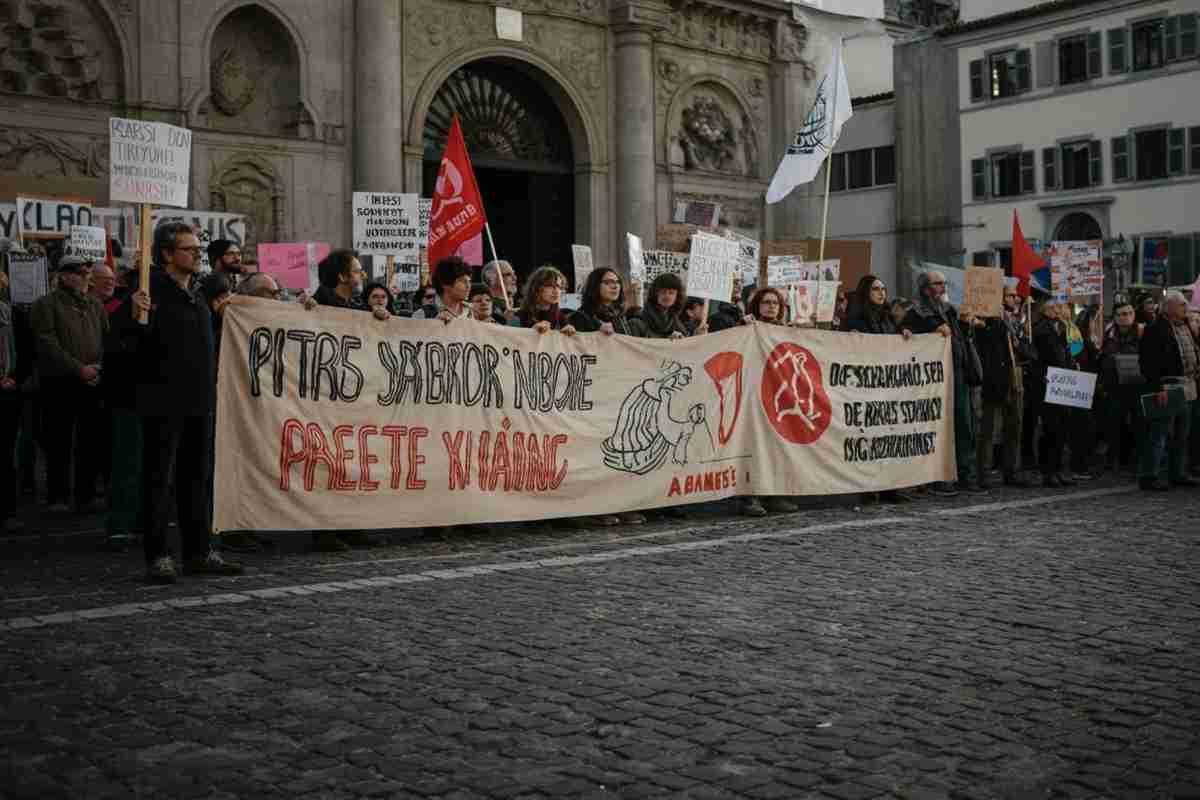 Aggressione shock a Roma: manifestanti per Gaza attaccati con caschi e coltelli