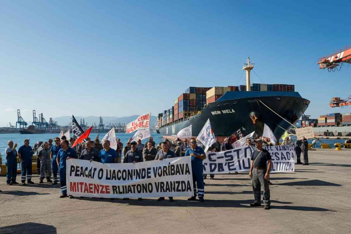 Come i portuali di Livorno hanno bloccato una nave militare americana diretta a Camp Darby