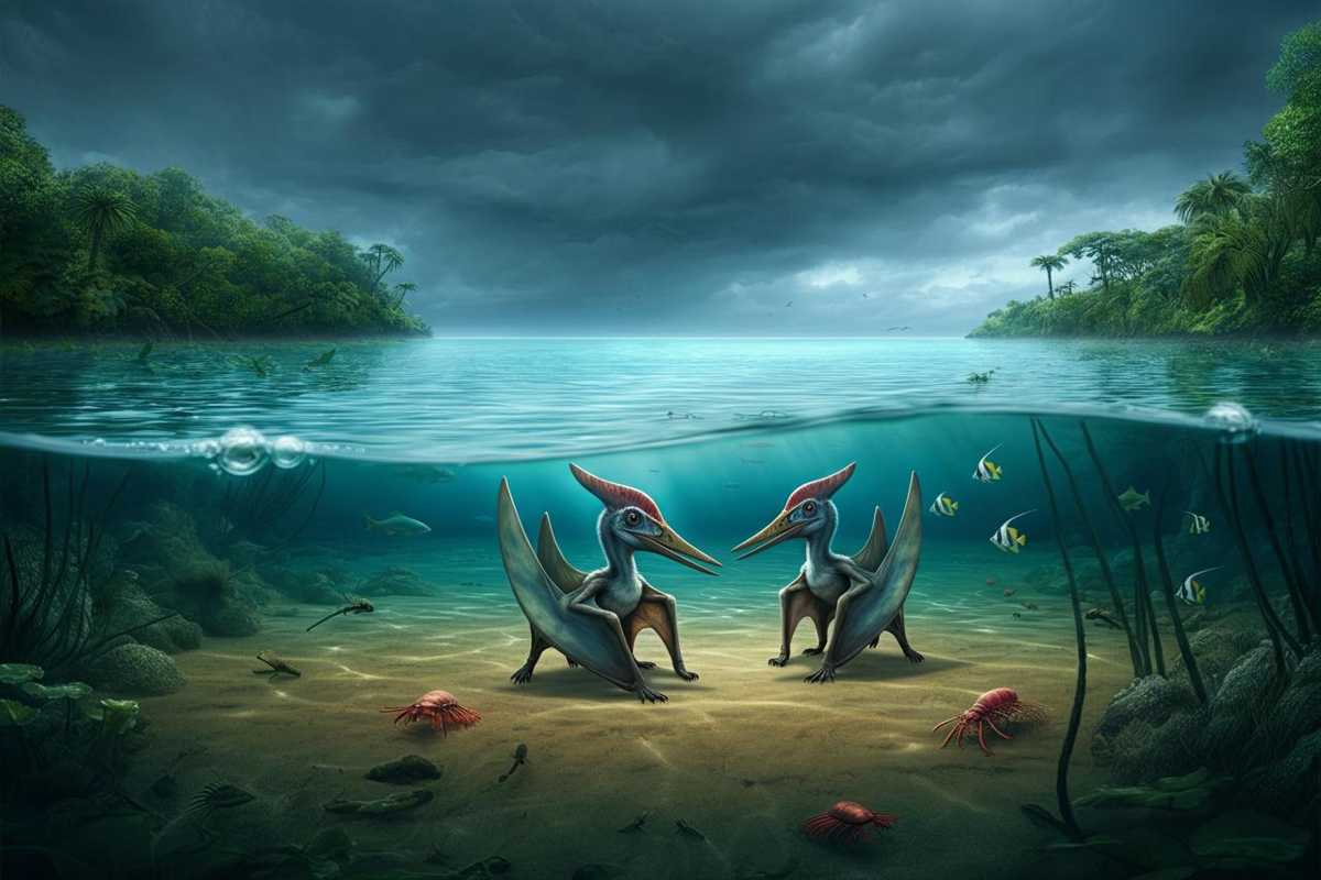 La drammatica fine di due baby-pterosauri: la tempesta che ha cambiato la storia