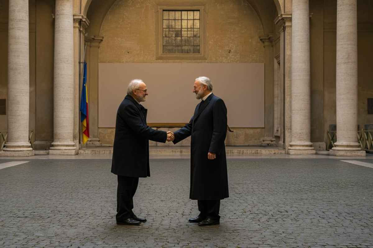 La storica stretta di mano tra Herzog e Papa Leone XIV per la sicurezza dei cristiani in Terra Santa