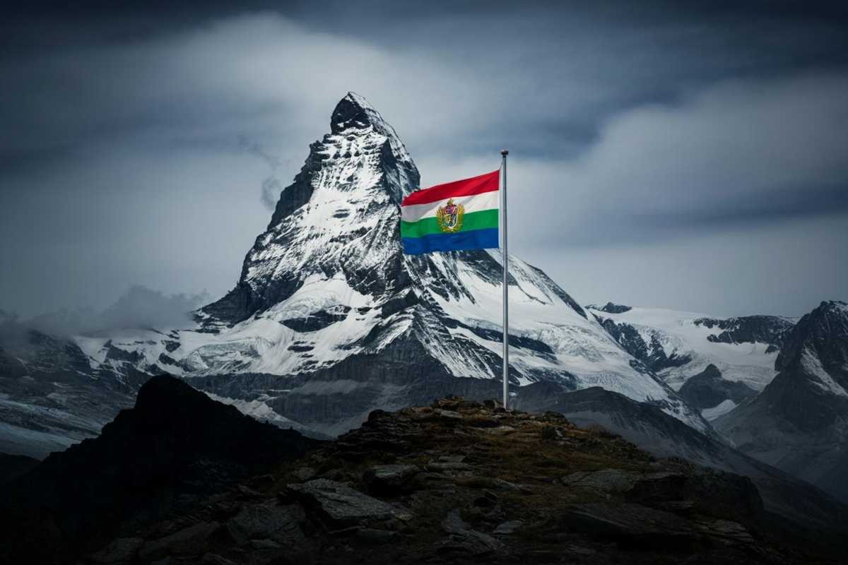 L'alpinista Hervé Barmasse svela la bandiera palestinese sulla croce del Cervino: guarda il video emozionante