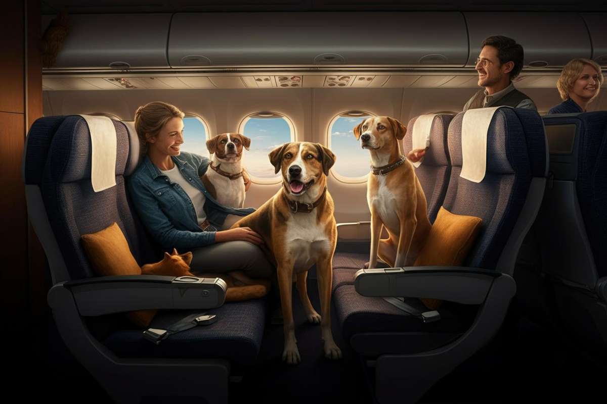 Martedì, il primo volo con due cani in cabina: una nuova era per i viaggi con gli animali