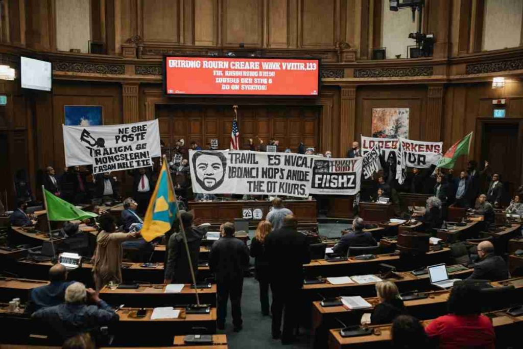 Milano in fermento: la protesta Pro Pal ferma il Consiglio comunale