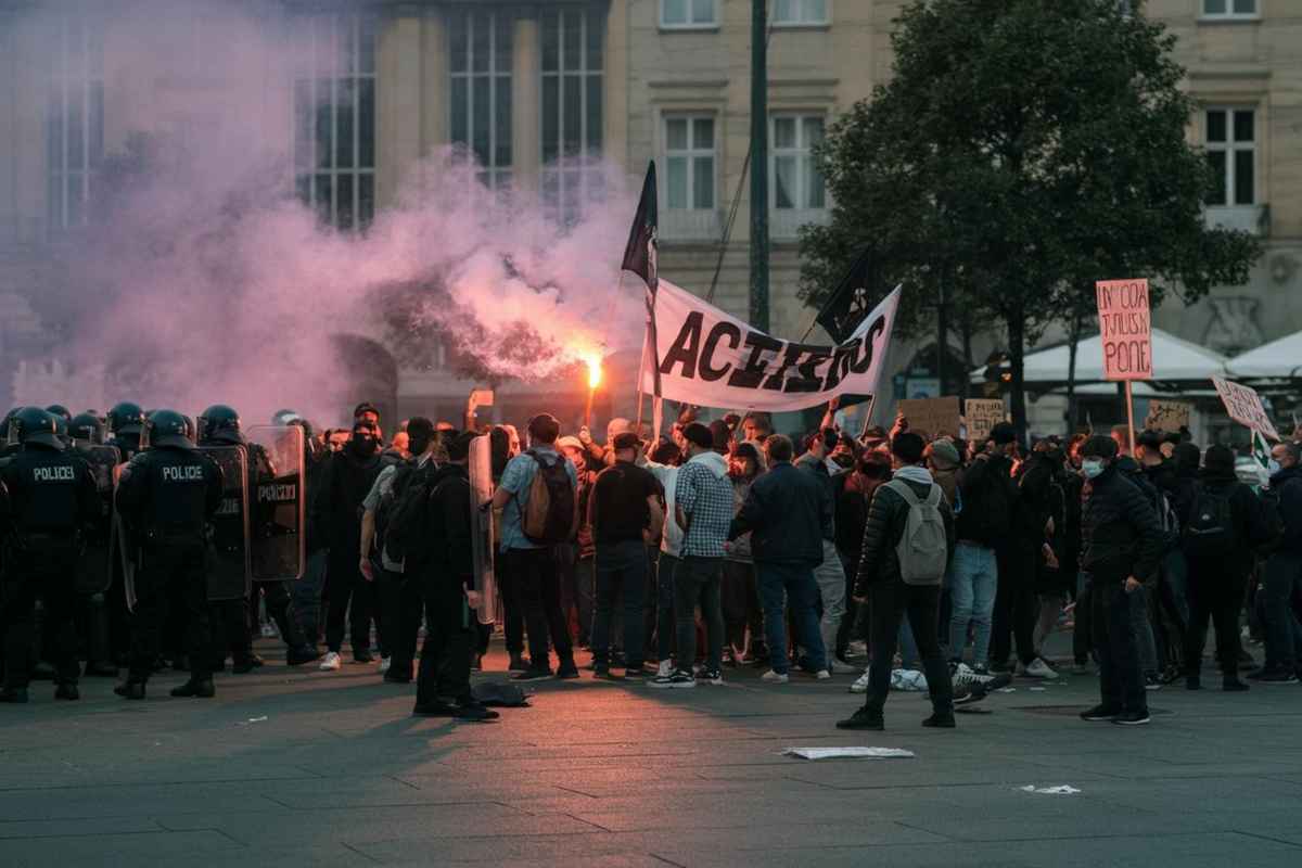 Milano in tumulto: il corteo per Gaza degenera in scontri tra polizia e manifestanti