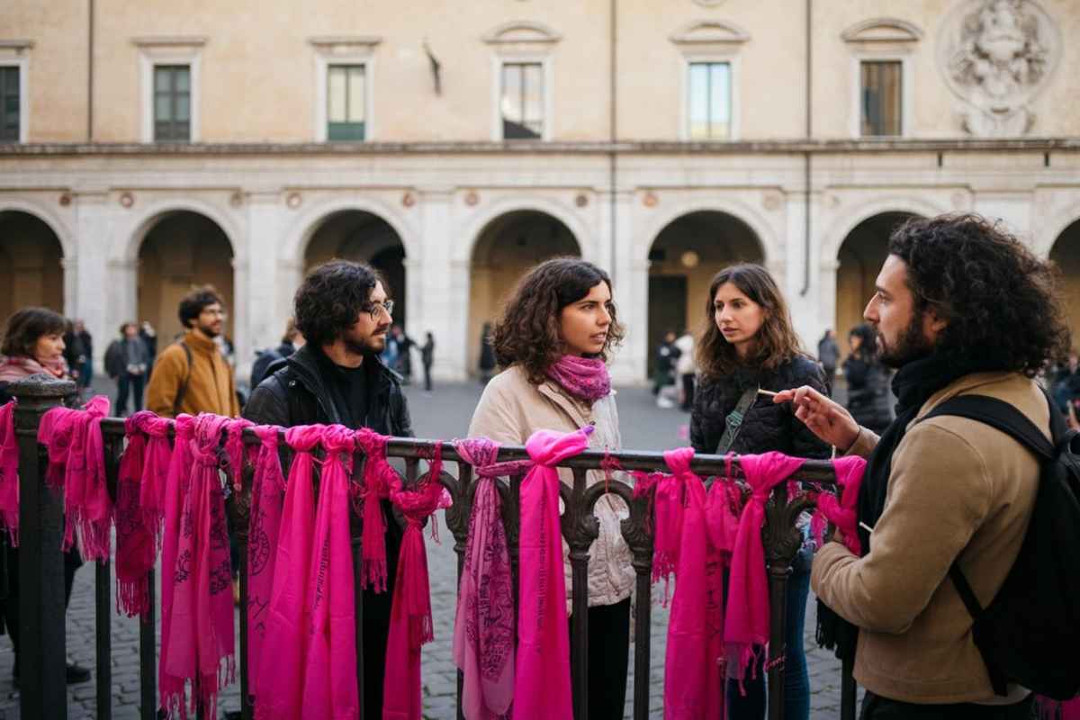 Polemica a Pistoia: il gesto di un consigliere di Forza Italia contro i pañuelos contro i femminicidi