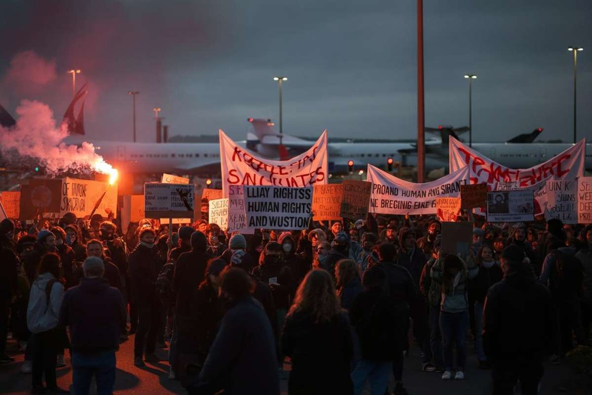 Scontri a Torino: manifestanti bloccano aeroporto e sede di Leonardo per la Palestina