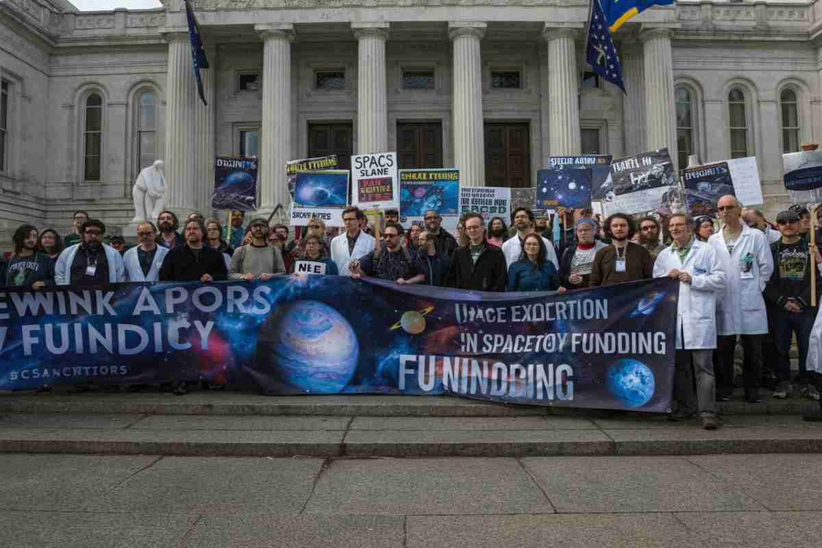 Astronomi in protesta a Capitol Hill: il futuro della Nasa a rischio per i tagli di Trump