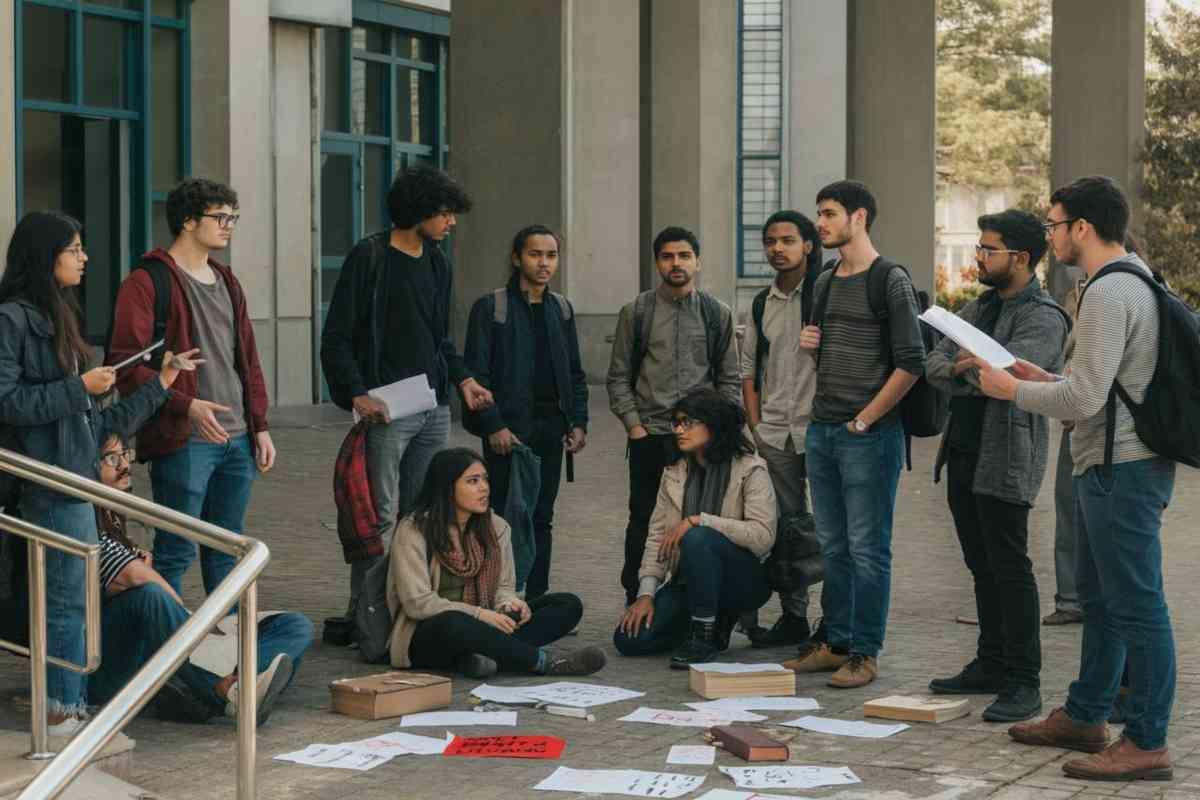 Attivisti pro Pal bloccano Emanuele Fiano all'Università ca' Foscari: «Rievocazioni del '38»