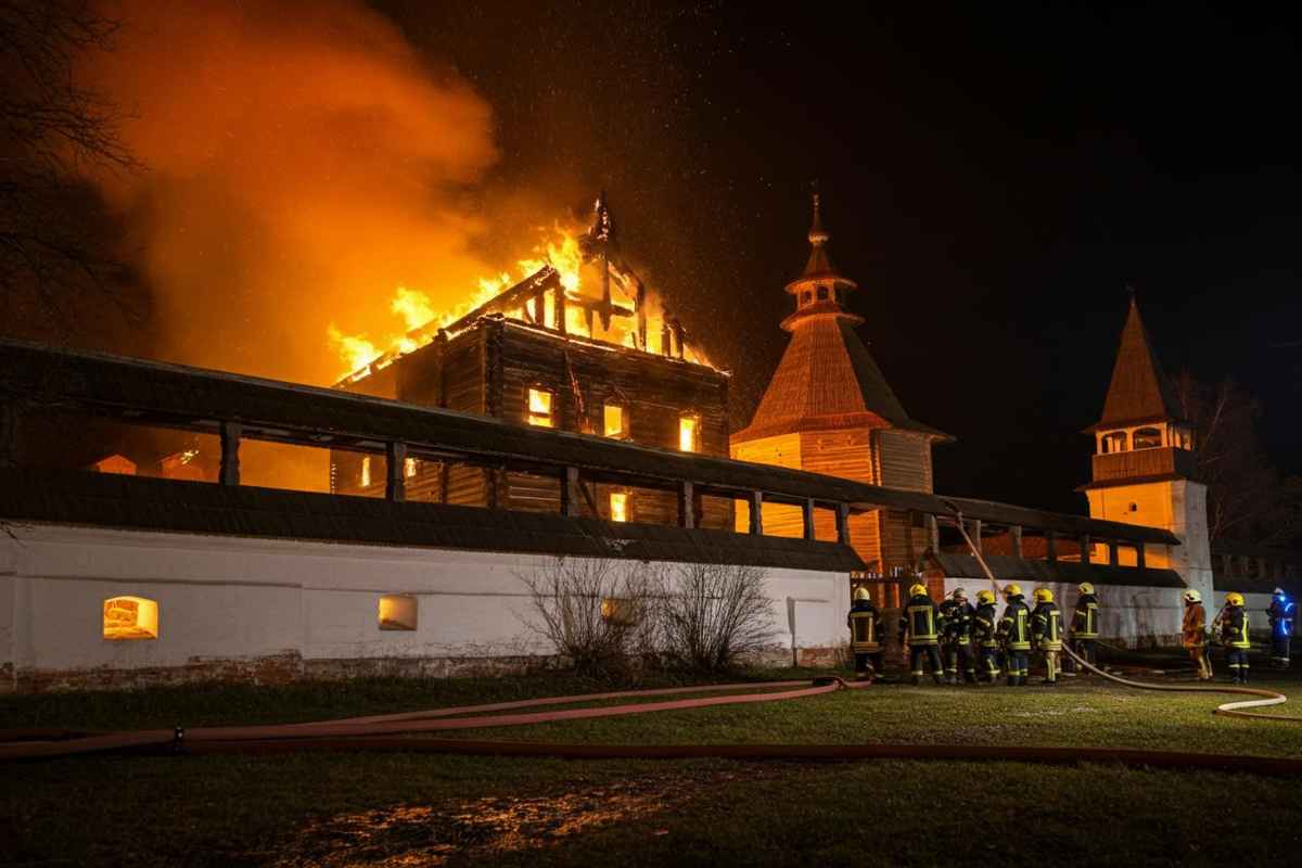 Fiamme devastanti nel monastero di Bernaga: un patrimonio in pericolo a Lecco