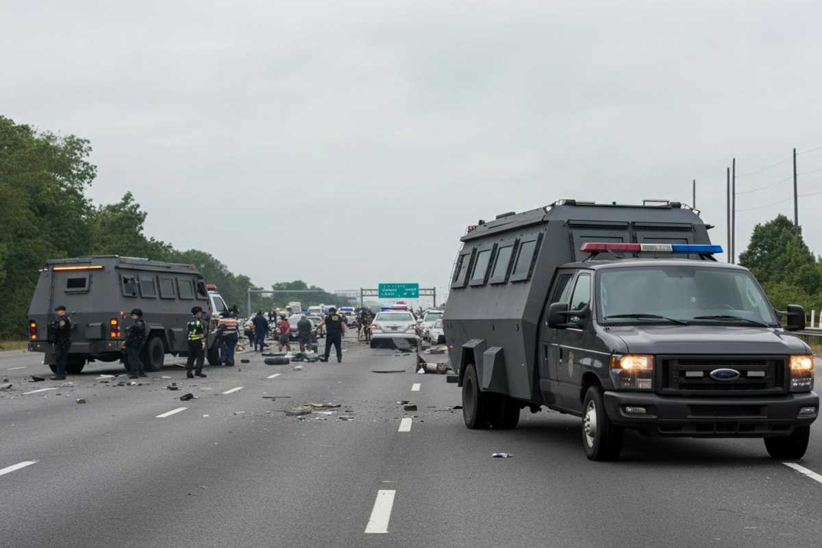 Furto audace su A14: assalto a furgoni portavalori con armi ed esplosivo