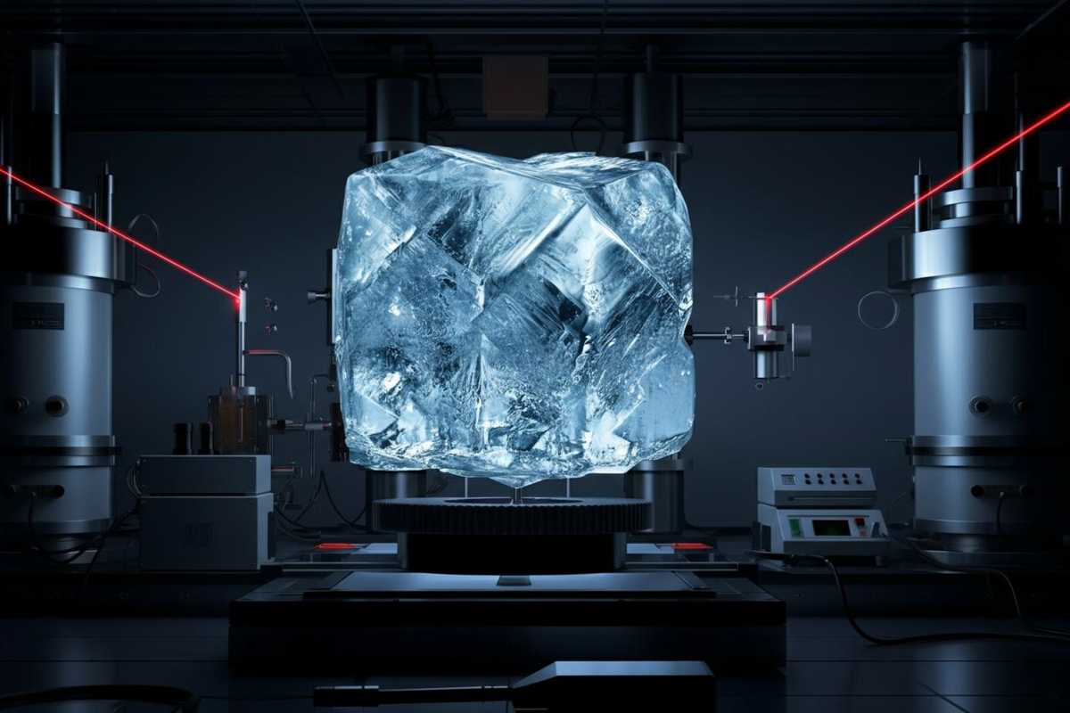 Il ghiaccio sorprendente che si forma a temperatura ambiente