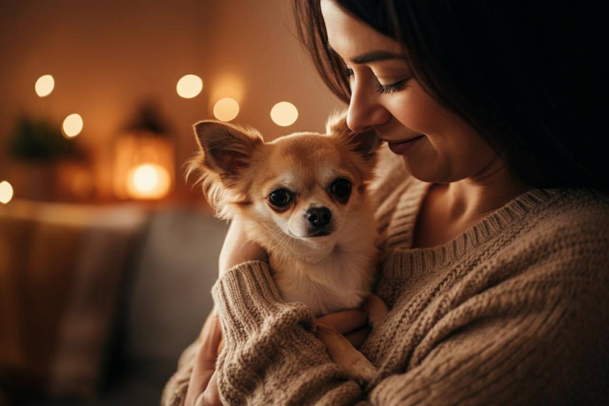 La commovente riunione di Pamela Genini con la cagnolina Bianca in diretta tv