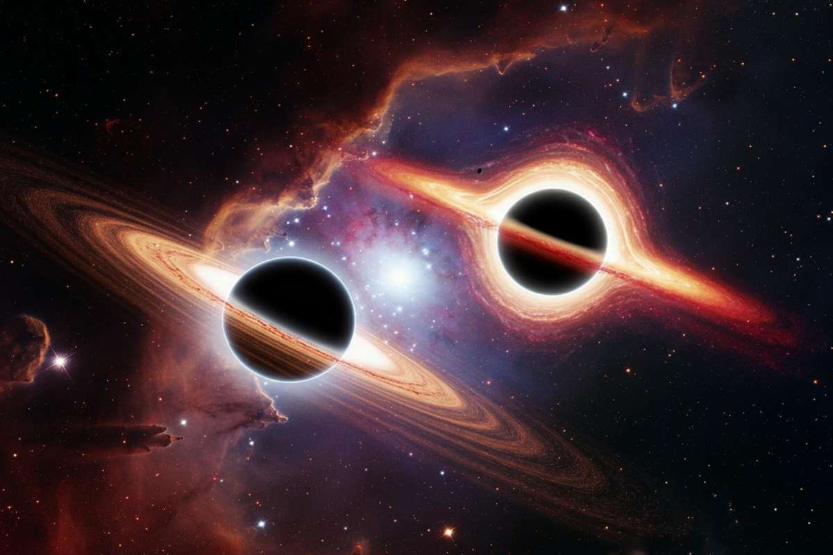 La straordinaria scoperta della prima immagine di una coppia di buchi neri