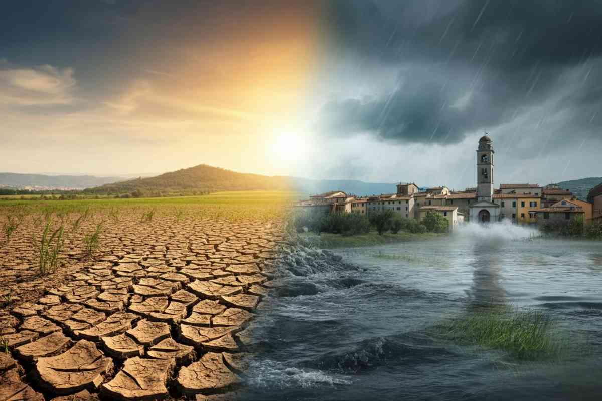Legambiente avverte: l'acqua scarseggia o inonda, il rischio idrogeologico cresce