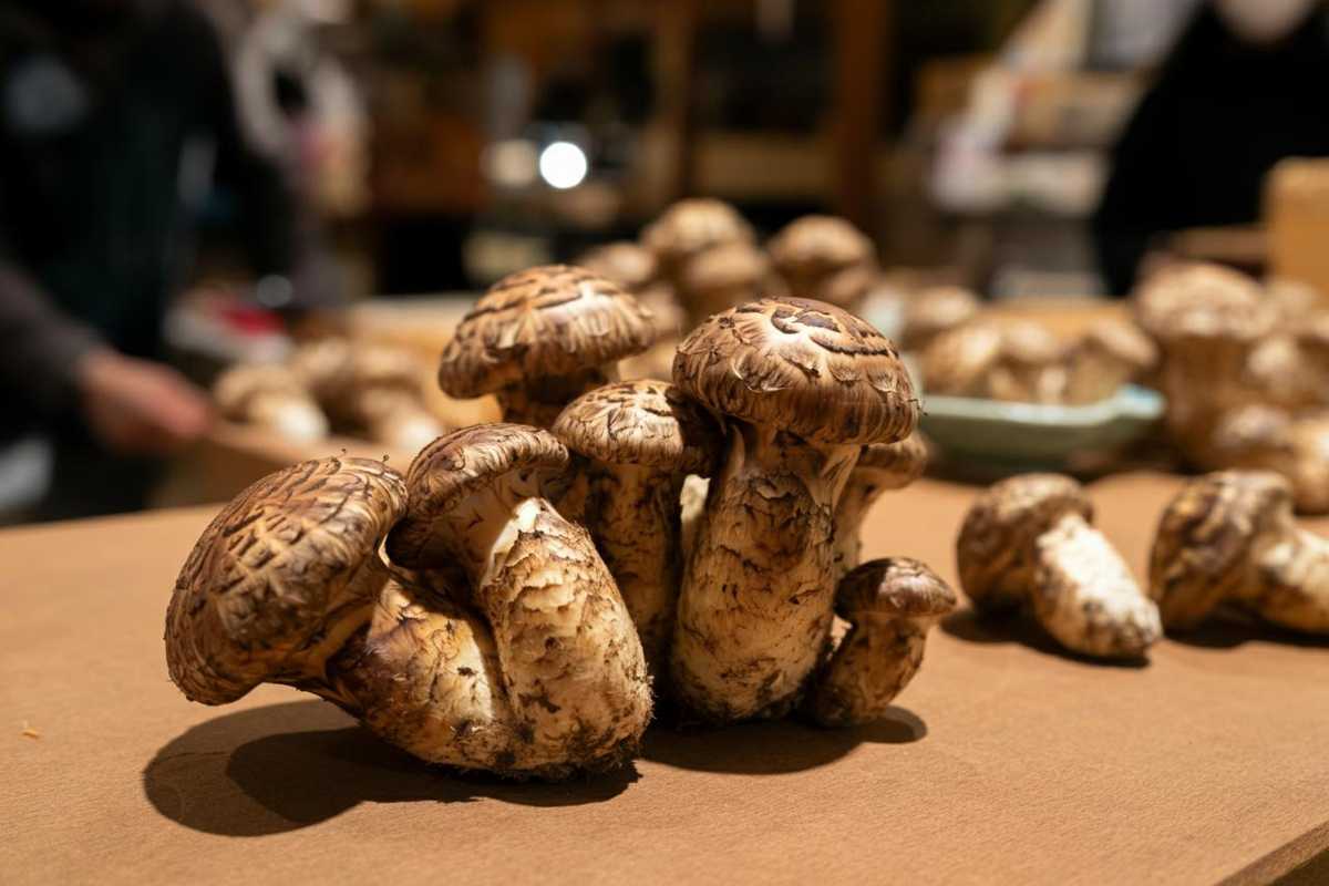 Otto funghi matsutake venduti all'asta per una cifra record di 4.850 euro in Giappone