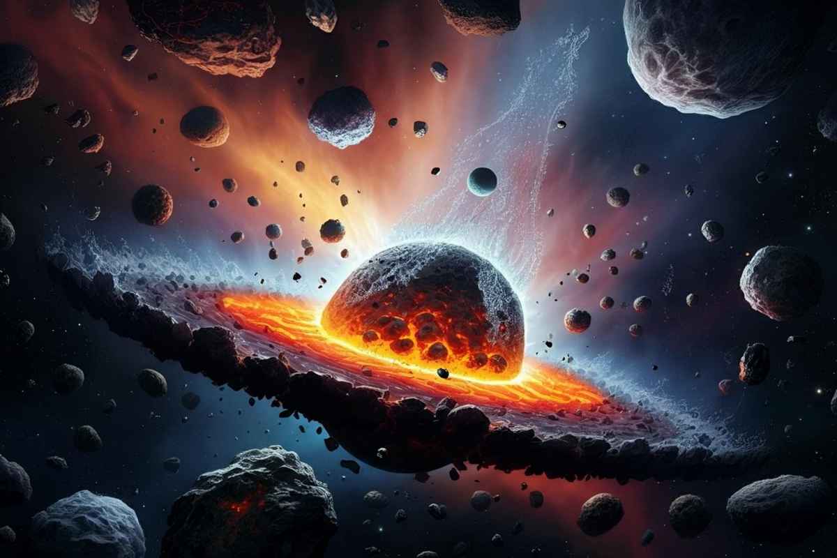 Scoperta l'origine sorprendente delle gocce di roccia fusa nei meteoriti